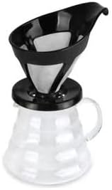 Dubkart Kitchen accessories DUBKART Pour Over Coffee Maker Set Black/Clear/Brown 25 x 10 x 22cm