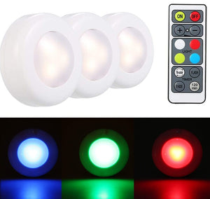 Dubkart Lights 3 PCS Cabinet Garden Kitchen Lights With Remote Control