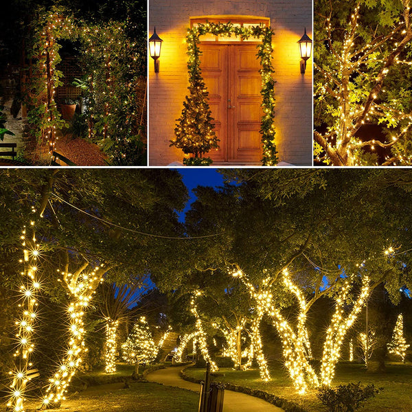 Dubkart Lights 50 Solar Powered LED String Lights 17 meters