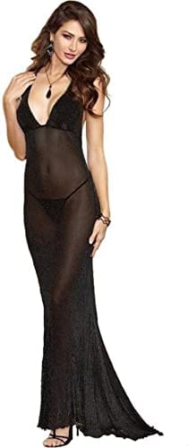 Dubkart Lingerie Hot Summer Mesh Women Transparent Lingerie Nightgown