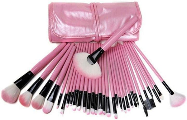 Dubkart Makeup brushes 32 PCS Professional Cosmetic Facial Makeup Brush Kit (Pink)