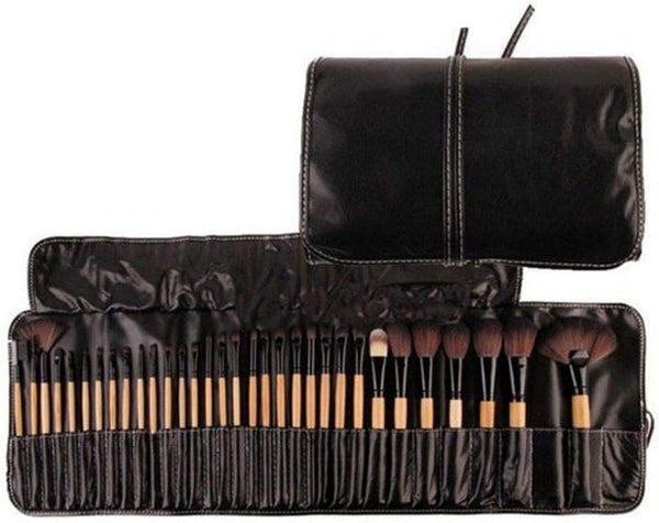 Dubkart Makeup brushes 32 PCS Professional Cosmetic Facial Makeup Brush Kit (Wood Black)