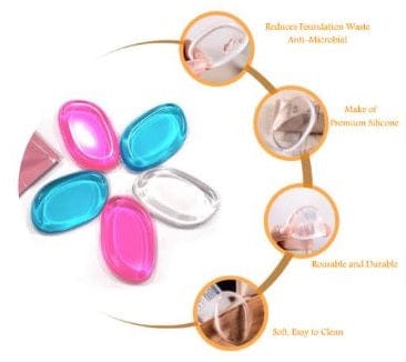 Dubkart Makeup Silicone Gel Cosmetic Makeup Foundation Sponge