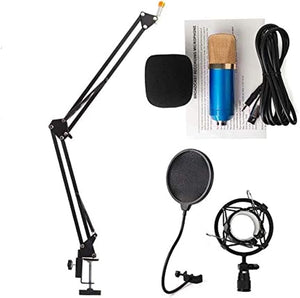 Dubkart Microphones Professional Audio Sound Recording Condenser Microphone with Stand