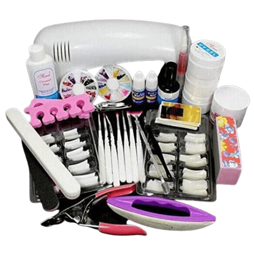 Dubkart Nails Professional Manicure Nail Art Tools Kit Set with 9W UV Nail Lamp