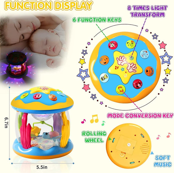 Dubkart Ocean Rotating Projector Baby Education Toy (12-18 Months)