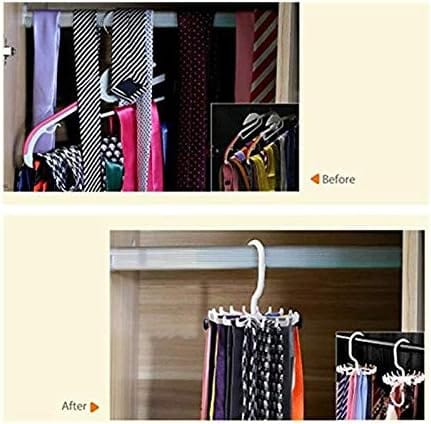 Dubkart Organizers 2 PCS Twirl Tie Rack Belt Scarf Hanger