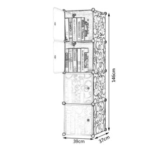 Dubkart Organizers 4 Cube Detachable Storage Cabinets