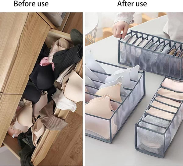 Dubkart Organizers 4 PCS Clothes Drawer Organizer for Closets & Wardrobe