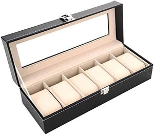 Dubkart Organizers 6 PCS Watch Bracelet Jewelry Organizer Box Glass Window