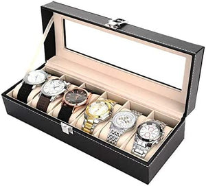 Dubkart Organizers 6 PCS Watch Bracelet Jewelry Organizer Box Glass Window