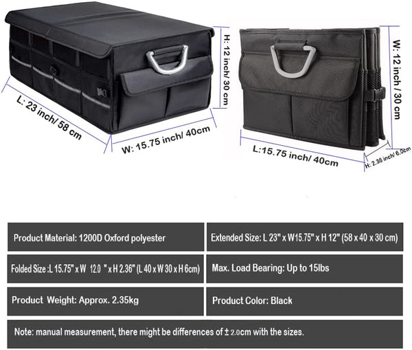 Dubkart Organizers Car Trunk Boot Storage Collapsible Organizer Cargo Box