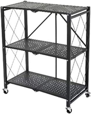 Dubkart Organizers Foldable Storage Shelves Trolley with Wheels