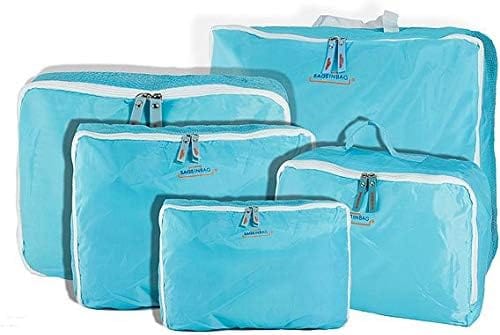 DubKart Organizers G4U 5 PCS Travel Bag Organizer Set (Blue)