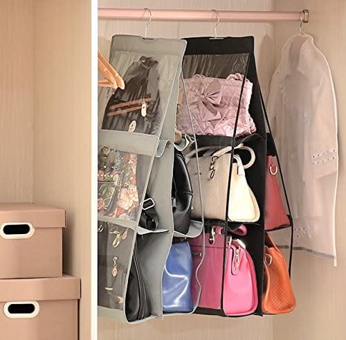 Dubkart Organizers Hanging Double Sided Dust-Proof Handbag Organizer