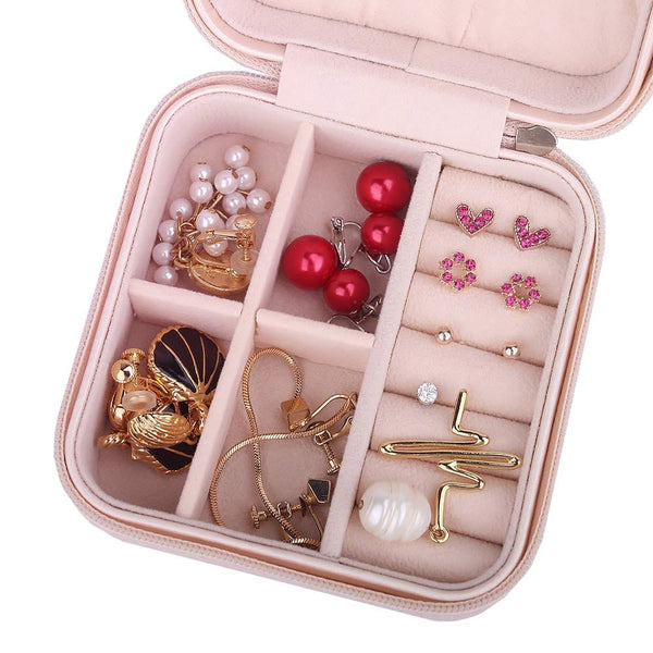 Dubkart Organizers Portable Jewelry Cosmetic Makeup Organizer Box Mini Travel Case