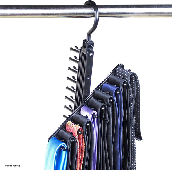 Dubkart Organizers Tie Belt Hanger Organizer Rack Rotating Hook