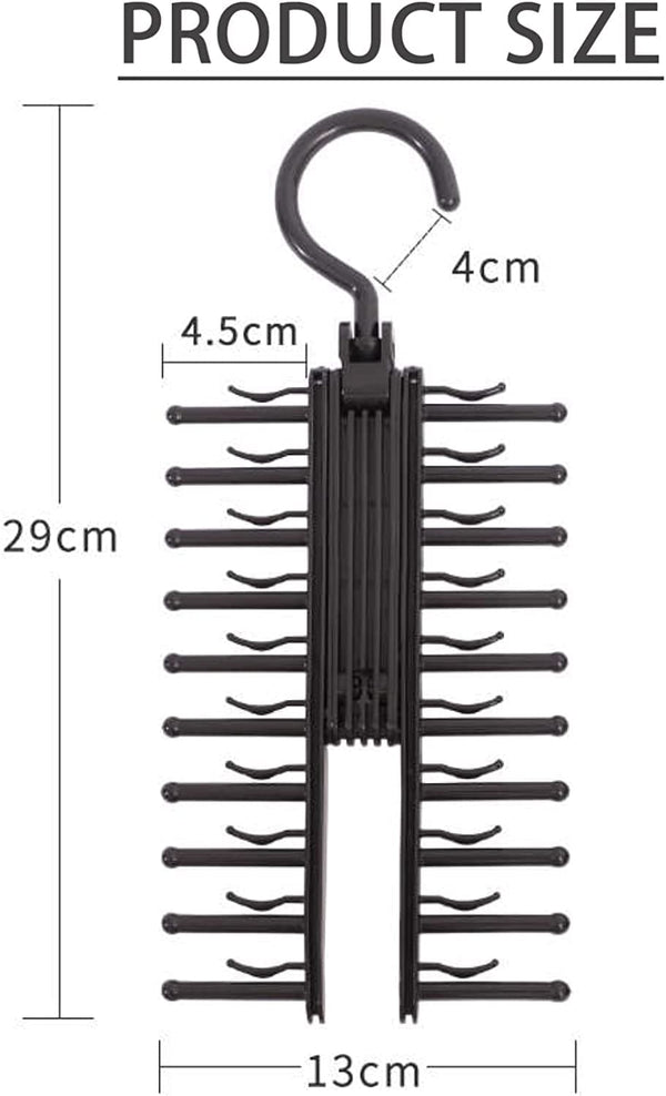 Dubkart Organizers Tie Belt Hanger Organizer Rack Rotating Hook