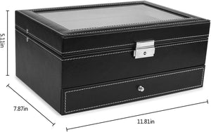 Dubkart Organizers Watch Jewelry Storage Box Organizer Case Display