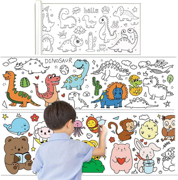 Dubkart Painting Kids Coloring Drawing Stickable Poster Paper Roll (Large)