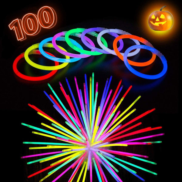 Dubkart Party supplies 100 Pieces Neon Party Glow Sticks Bracelets