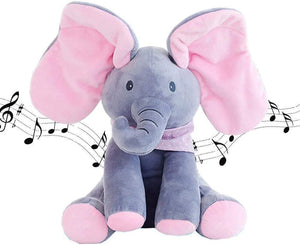 Dubkart Peek-A-Boo Elephant Musical Kids Soft Toy