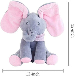 Dubkart Peek-A-Boo Elephant Musical Kids Soft Toy