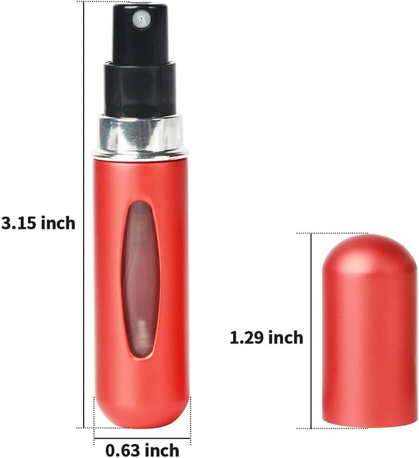 Dubkart Perfume bottle Portable Mini Refillable Empty Spray Bottles - Various Colors