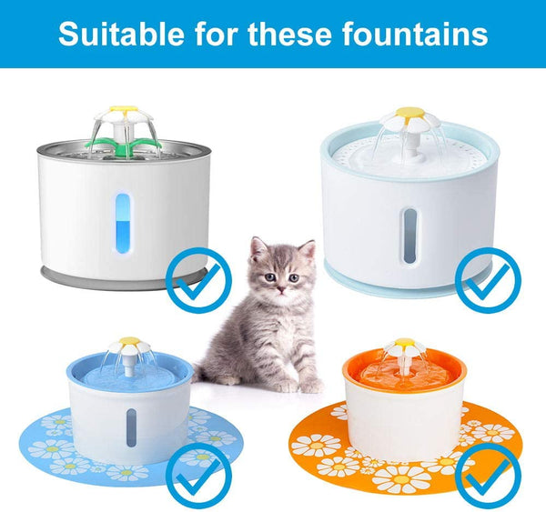 Dubkart Pet feeding 8 PCS Carbon Filter Replacement for Pet Cat Dog Fountain Automatic Water Dispensers