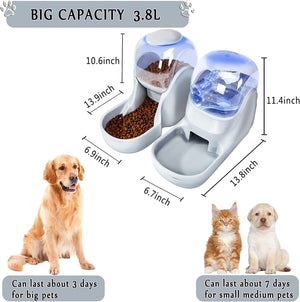 Dubkart Pet feeding Pet Dog Cat Food Drinking Water Automatic Feeder