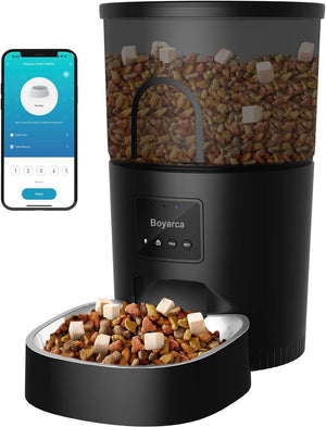 Dubkart Pet feeding Smart Wi-Fi Enabled Automatic Pet Cat Dog Food Dispenser 3L