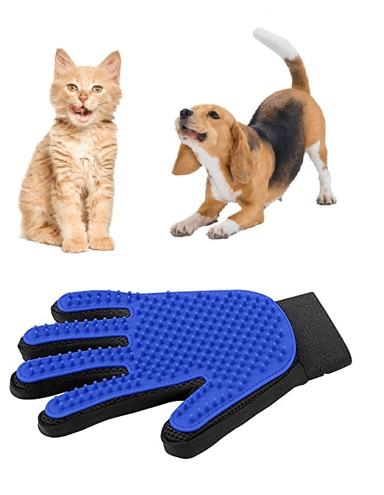 Dubkart Pet Grooming Massage Hair Mitt Dirt Remover Brush Glove (Left Hand)