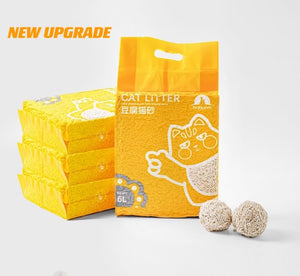 Dubkart Pet sanitary 6 Packs Natural Biodegradable Clumping Cat Litter Absorbent Fragrance (36L)