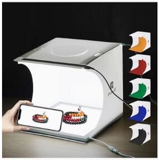 Dubkart Photography LED Panel Photography Studio Box With 6 Backdrops Multicolor