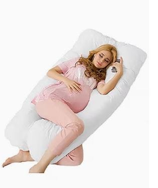 DubKart Pillows Premium U Shape Comfortable Pregnancy Pillow White