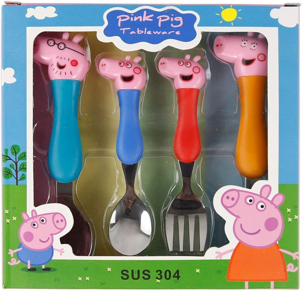 Dubkart PINKPIG Peppa Pig Children Tableware Spoon Fork Set