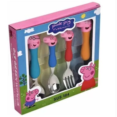 Dubkart PINKPIG Peppa Pig Children Tableware Spoon Fork Set