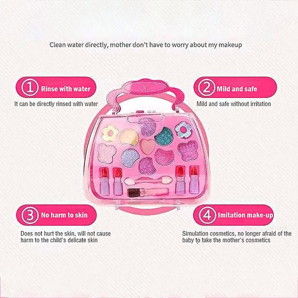 Dubkart Pretend Play Kids Makeup Cosmetic Tool Pretend Play Set
