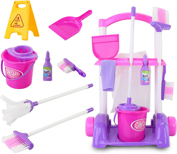 Dubkart Pretend Play Little House Helper Mini Cleaning Pretend Play Set