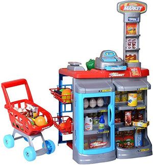 Dubkart Pretend Play Supermarket Kids Pretend Play Set Shopping Game