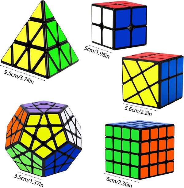 Dubkart Puzzles 5 PCS Speed Puzzle Rubik Cube Set