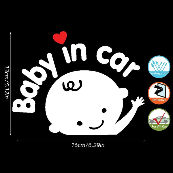 Dubkart Safety gear Baby On Board Baby In Car Sticker (Boy)