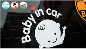 Dubkart Safety gear Baby On Board Baby In Car Sticker (Boy)