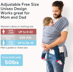 Dubkart Safety gear Momcozy Baby Infant Carrier Adjustable Sling Wrap