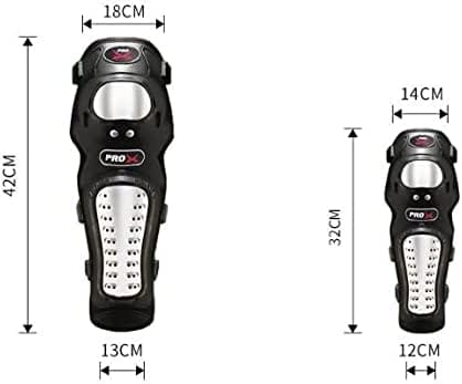 Dubkart Safety gear Stainless Steel Flexible Motorcycle Bike Knee Elbow Safety Pads