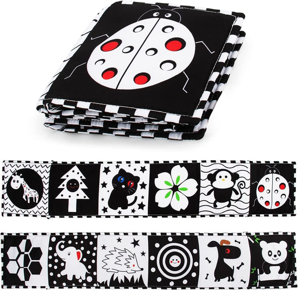 Dubkart Soft Baby Book Black White High Contrast