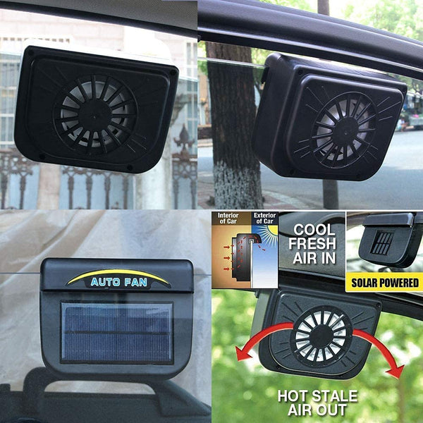 Dubkart Solar Powered Auto Ventilator Car Cooler Fan