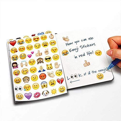 Dubkart Stickers 48 PCS WhatsApp Smiley Emoji Stickers 6 Sheets