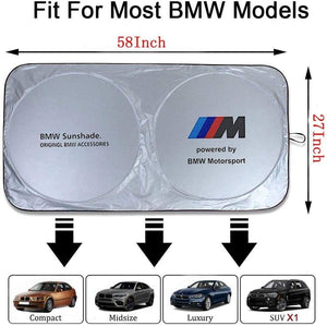 DubKart Sunshades BMW Car Sun Shade Fits All BMW Cars 3 Series 5 Series 7 Series