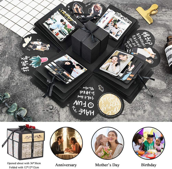 Dubkart Surprise Explosion DIY Personalized Hand Made Photo Album Gift Box